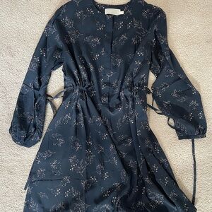 Wyeth Olivia Long Sleeve Silk Dress